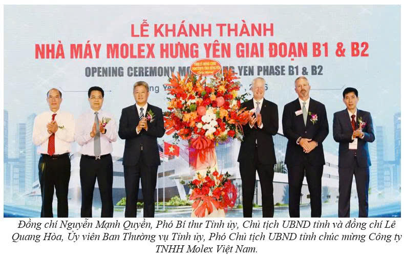 Lễ Khánh thành dự án Nhà máy Molex Hưng Yên tại Khu công nghiệp Thăng Long II